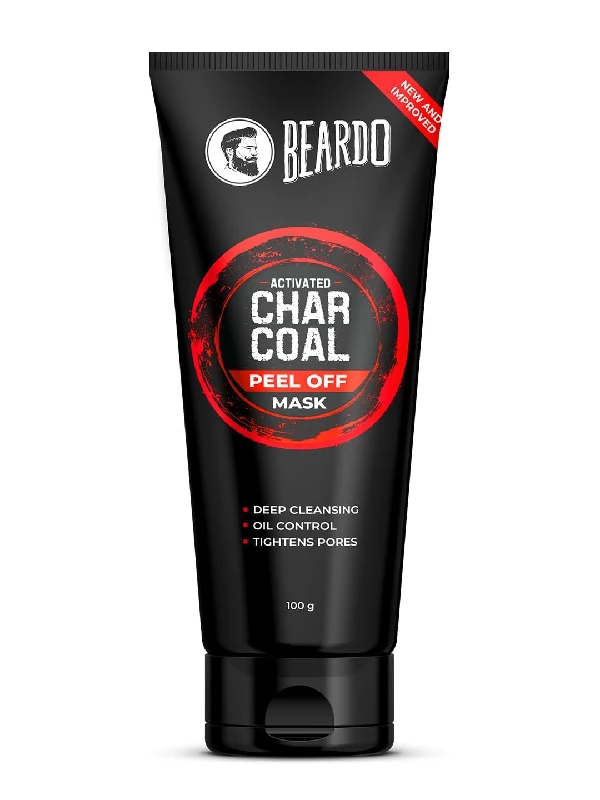 Beardo Activated Charcoal Peel Off Mask for Men, 100 g-1.webp